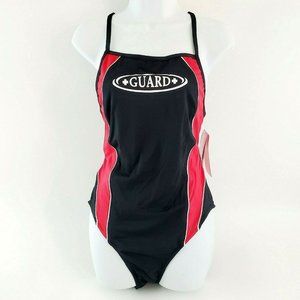 Rise Aquatics Life Guard 1pc Swimsuit Sz 14 NWT